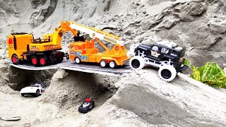 Compilation of excavator dump truck and tractor playing  dump trucks for kids [upl. by Loftus]