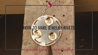 Howto Make Jewelry Rivets [upl. by Pogue]