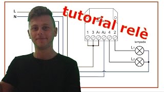 relè ciclico tutorial collegamento relè commutatore [upl. by Hesketh]