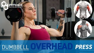 How to Dumbbell Overhead Shoulder Press  Grow Your Shoulders [upl. by Bull]