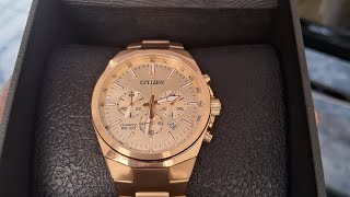 unboxing a gold citizen GN4S watch [upl. by Ecitnirp]