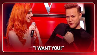 The most FLIRTY Blind Audition on The Voice  Journey 162 [upl. by Annawt426]