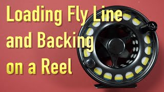 How to Load a Fly Line and Backing onto a Fly Reel [upl. by Artema]