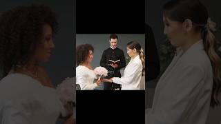 Newlywed 🥰  loveislove lesbianwedding lgbtcouplelgbtqyoutubeshorts [upl. by Notyad]