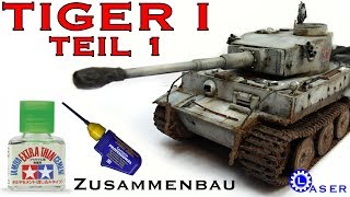 Tiger 1 Modellbau Panzerkampfwagen VI Frühe Produktion von Tamiya 135 Winter Diorama Teil 1 [upl. by Hazeefah230]