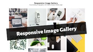 Responsive Image Gallery HTML CSS FancyBox [upl. by Jeb302]