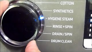 SAMSUNG ECO BUBBLE WASHING MACHINE  HYGIENE STEAM CYCLE [upl. by Elohcim426]