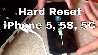 Factory hard reset iphone 5 5S 5C SE [upl. by Frost360]