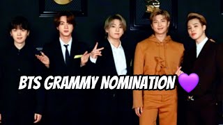 BTS Grammy Nomination 2024 kpop bts btsarmy [upl. by Hctim698]