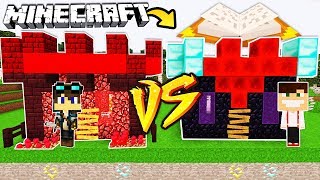 ZAMEK NETHERU VS ZAMEK ENCHANTU W MINECRAFT [upl. by Jamille465]