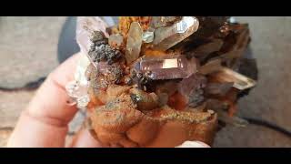 FLUORAPATITEQUARTZSIDERITEETC healing minerals crystals gems [upl. by Kachine]