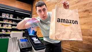 La Tienda de AMAZON en la que Pagas con Tu MANO ✋🛍️ [upl. by Ahsoym]