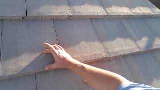 Where to step on a concrete tile roof [upl. by Cheyney]