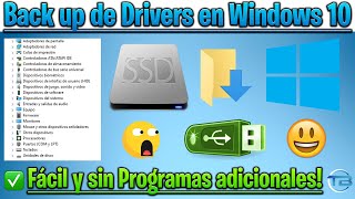 COMO HACER BACK UP de DRIVERS de LAPTOP o PC WINDOWS 10 2021 ⌛ Fácil y Sin Programas Adicionales [upl. by Yaned]