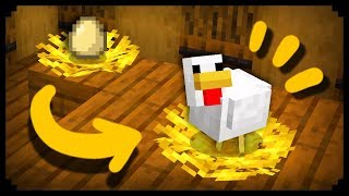 ✔ Making a Working Chicken Nest in Minecraft [upl. by Aekahs972]