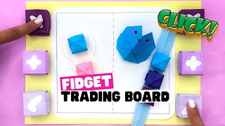 How to make origami FIDGET TRADING BOARD origami fidget toys [upl. by Henri]