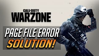 How To Fix Call of Duty Modern Warfare Warzone Page File Error  Out of memory Error [upl. by Ennirak]