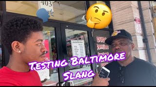 🗣🤔TESTING BALTIMORE SLANG IN BALTIMORE Public Interview [upl. by Souza]