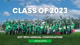 KIIT 19th Convocation 2023 Highlights [upl. by Anwahsiek]