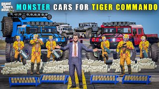 GTA 5  MICHAEL BUYING NEW MONSTER CARS FOR TIGER COMMANDOS  BB GAMING [upl. by Erfert]