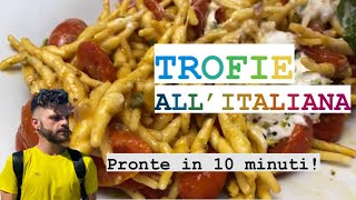 TROFIE ESTIVE  RICETTA PRONTA IN 10 MINUTI  CUCINANDOMELAGODO [upl. by Yarased355]