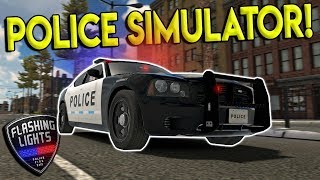 POLICE FIREFIGHTER EMS RESCUE SIMULATOR  Flashing Lights Gameplay  First Look [upl. by Htebirol]