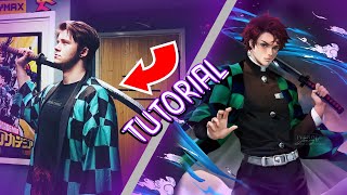 Making Tanjiros Sword From Demon Slayer Anime  CosplayDIY Tutorial [upl. by Coshow]