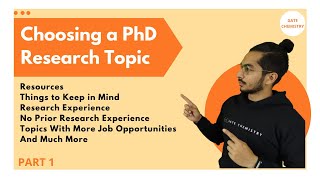 How to choose a PhD Research Topic  I Part 1I [upl. by Chase]