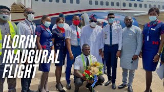 AIR PEACE INAUGURAL FLIGHT TO ILORIN [upl. by Illoh535]