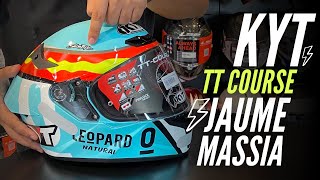 Capacete KYT TT Course Jaume Massia Leopard em 360º HD  Grid Motors [upl. by Lleval120]