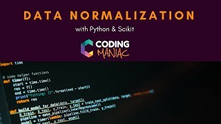 Machine Learning  Data Normalization  Python Scikitlearn [upl. by Alesiram]