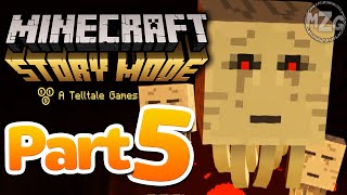 Run Away  Minecraft Story Mode  Episode 1 Part 5 Lets Play Playthrough [upl. by Anerom174]