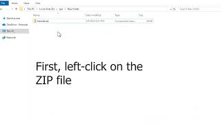 How to get file from Zip file Windows 10 [upl. by Armillia44]