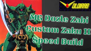 Master Grade Dozle Zabi Custom Zaku II Speed Build [upl. by Harrat]