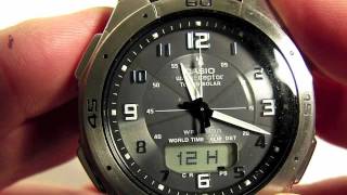 DST Setting for Casio Analog Digital Waveceptor Watch [upl. by Tufts202]