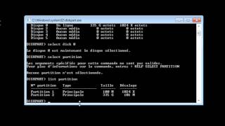 Partitionnement avec Diskpart [upl. by Micheal]