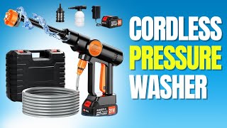 Cordless Pressure Washer Review 652 PSI Power amp 6in1 Nozzle [upl. by Quick]