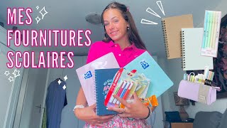 Mes FOURNITURES SCOLAIRES 2022  mon organisation  Back to school [upl. by Abla]