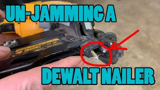 Unjamming the DeWalt Cordless Brushless FRAMING NAILER [upl. by Aramas]