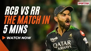 RCB vs RR match highlights and analysis [upl. by Llerut30]