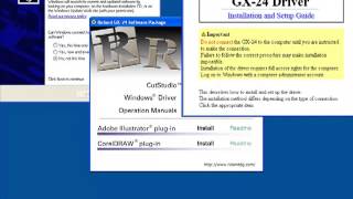Installing Roland CutStudio for the Roland GX24 [upl. by Brina]