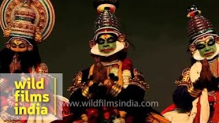 Kathakali  Indian classical dance from Kerala [upl. by Oirasor]