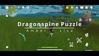 Puzzle  Dragonspine PyroElectro Pillar Puzzle [upl. by Eugenia]