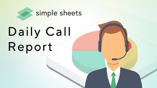 Daily Call Report Excel Template StepbyStep Video Tutorial by Simple Sheets [upl. by Essyle]