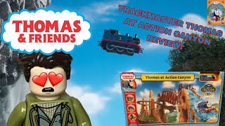 Trackmaster Thomas at Action canyon set review [upl. by Aymahs]