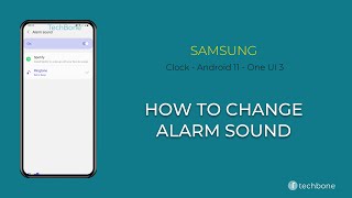 How to Change Alarm sound  Samsung Clock Android 11  One UI 3 [upl. by Mead514]