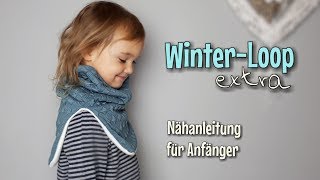 Winterloop Extra  Nähanleitung für Anfänger  OHNE Schnittmuster  Nähtinchen [upl. by Rob829]