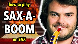 How to play SaxABoom on Sax  Saxplained [upl. by Onitram]