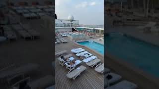 Crystal Symphony Pool Deck cruise luxurycruising cruiseship [upl. by Aihtnic692]