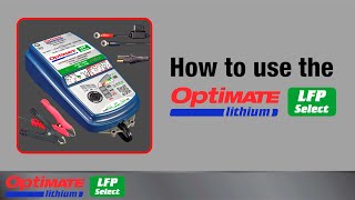 How to use the OptiMate Lithium LFP Select battery charger [upl. by Wasserman]